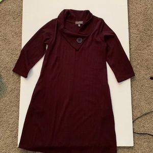 Luxology dress with funky collar and button size extra small